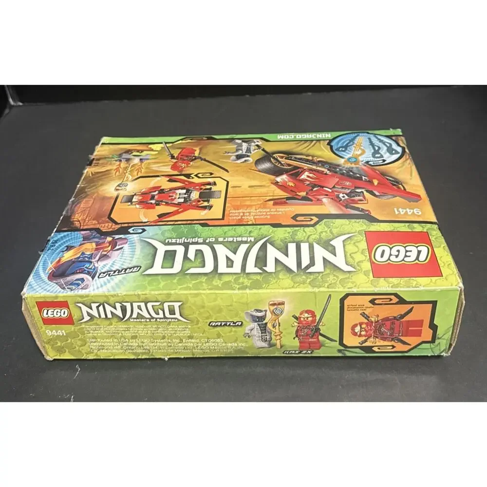 Lego Ninjago 9441 Kai's Blade Cycle Minifigures Instructions Box 100% Complete